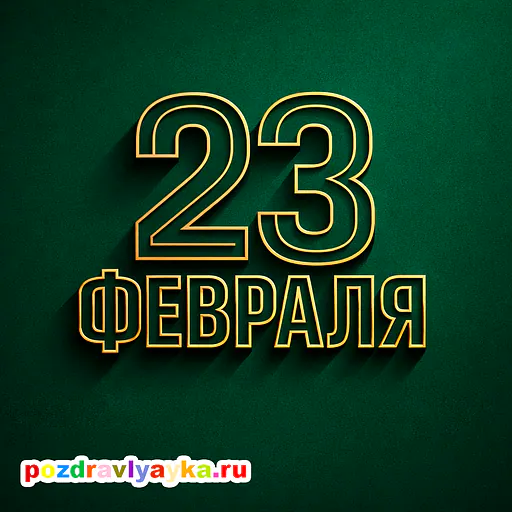 Открытка «23 февраля» — типографические — № 2