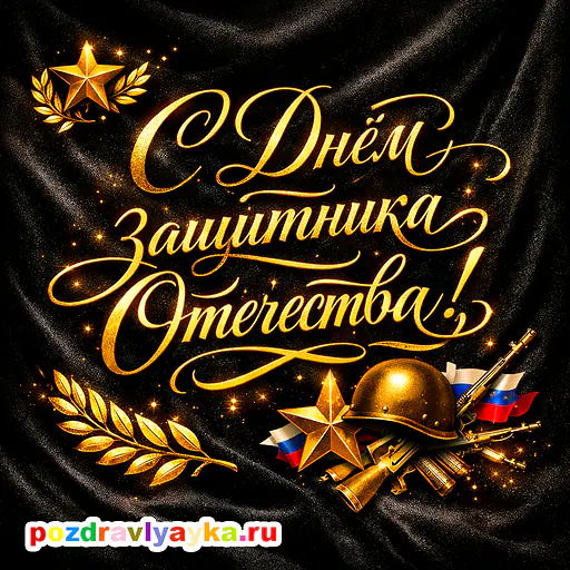 Открытка «23 февраля» — типографические — № 9