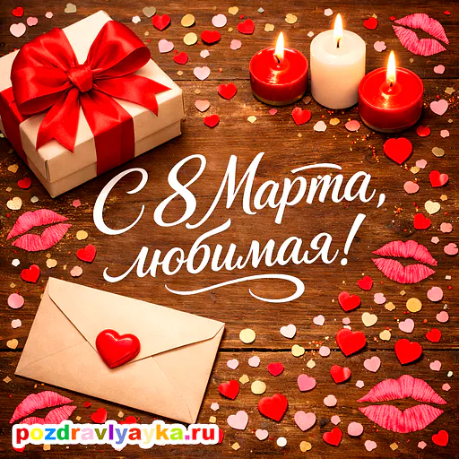 Открытка «8 марта» — любимой — № 6