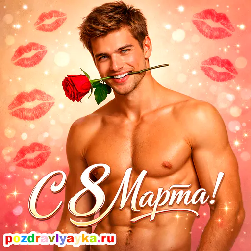 Открытка «8 марта» — романтические — № 1