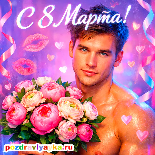 Открытка «8 марта» — романтические — № 10