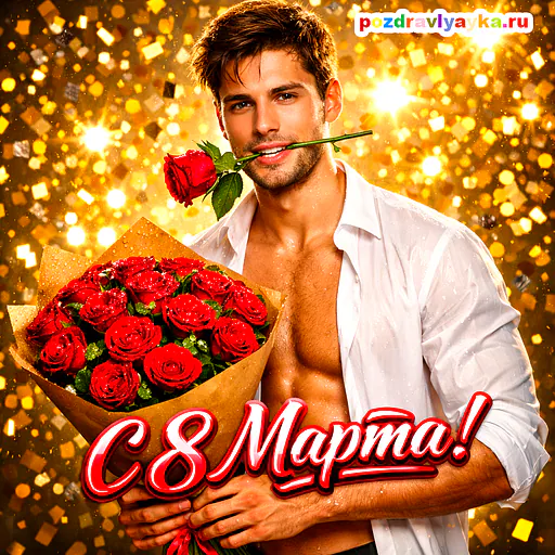 Открытка «8 марта» — романтические — № 2