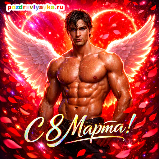 Открытка «8 марта» — романтические — № 3