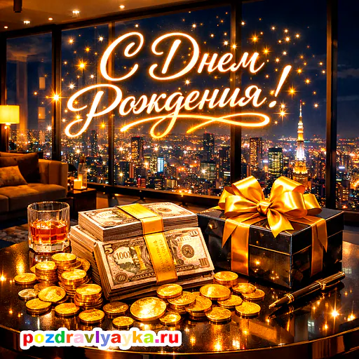 Открытка «День рождения» — роскошные, для для каждого — № 12