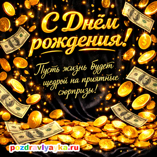 Открытка «День рождения» — роскошные, для для каждого — № 14