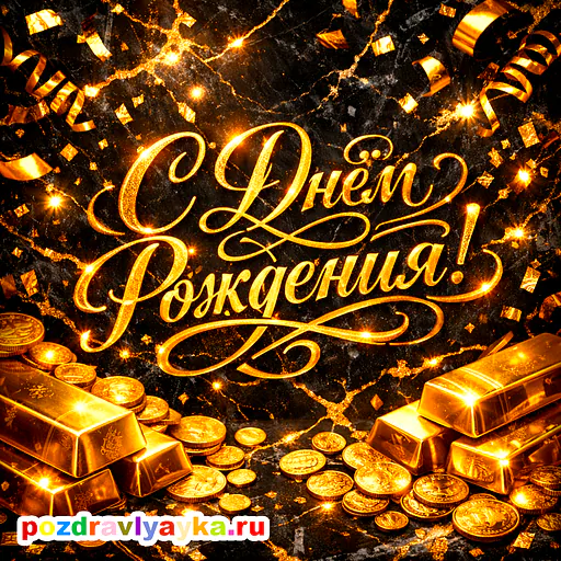 Открытка «День рождения» — роскошные, для для каждого — № 9