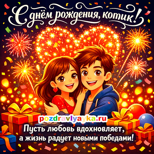 Открытка «День рождения» — мультяшные, для мужу — № 5