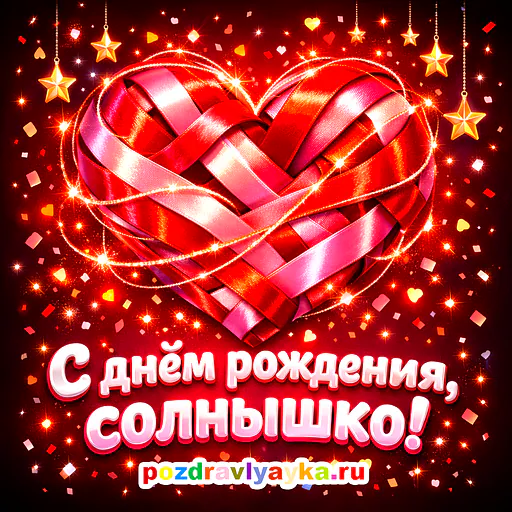 Открытка «День рождения» — романтические, для жене — № 1