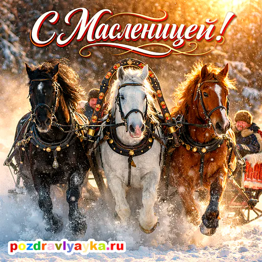 Открытка «Масленица» — реалистичные — № 3