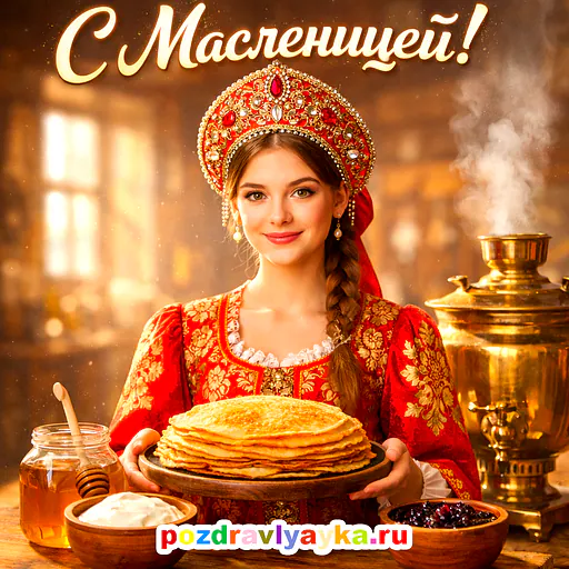 Открытка «Масленица» — реалистичные — № 6