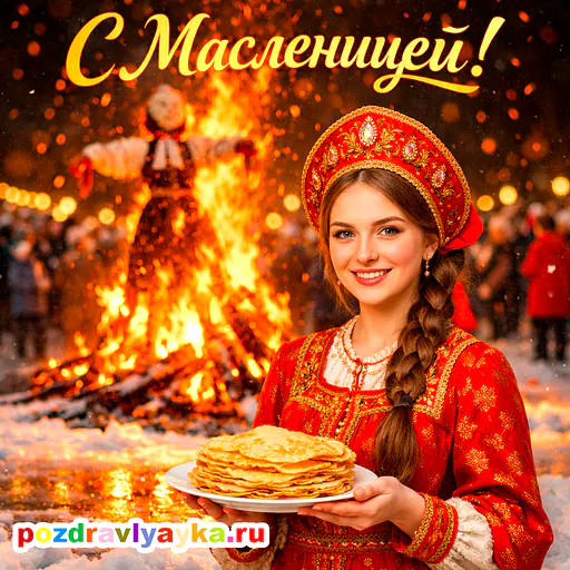 Открытка «Масленица» — реалистичные — № 8