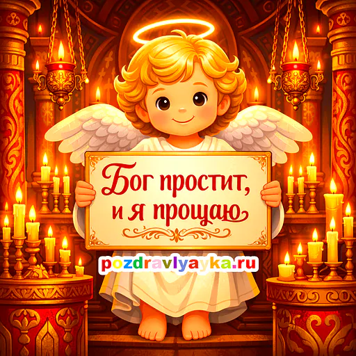 Открытка «Прощёное воскресенье» — мультяшные — № 2