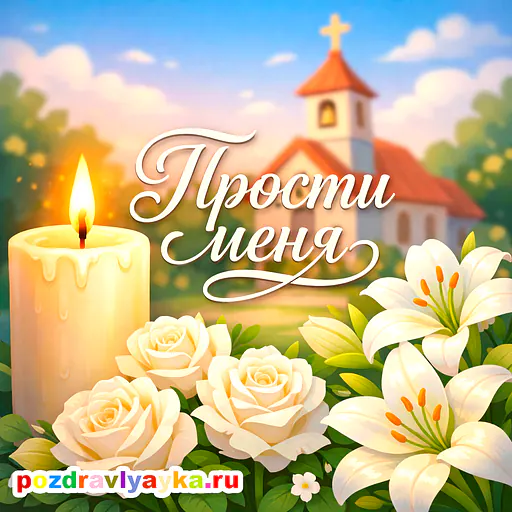 Открытка «Прощёное воскресенье» — мультяшные — № 3