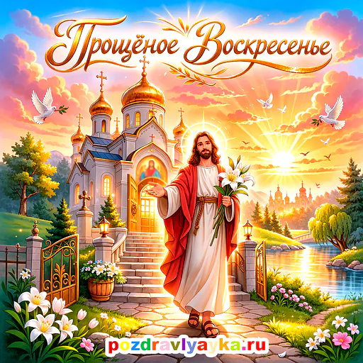 Открытка «Прощёное воскресенье» — мультяшные — № 6