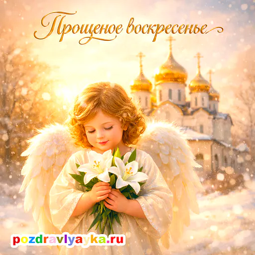 Открытка «Прощёное воскресенье» — полуреалистичные — № 3