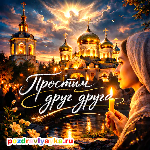 Открытка «Прощёное воскресенье» — полуреалистичные — № 6