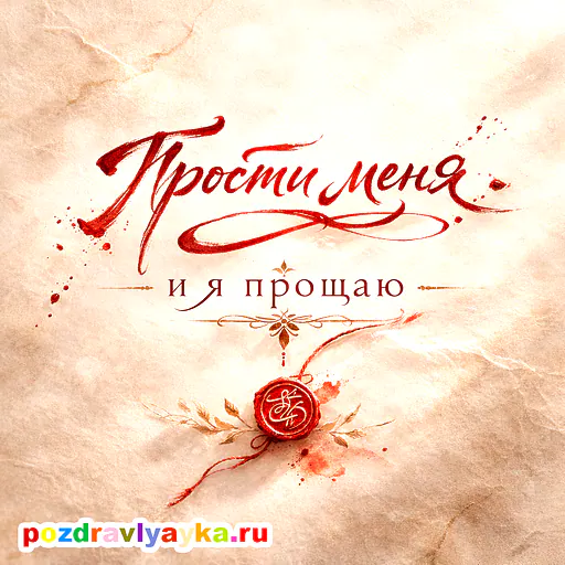 Открытка «Прощёное воскресенье» — типографические — № 3