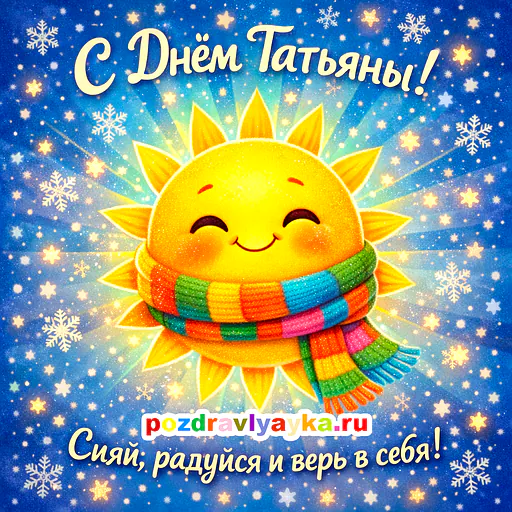 Открытка «Татьянин день» — мультяшные — № 2