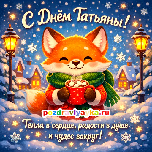 Открытка «Татьянин день» — мультяшные — № 4