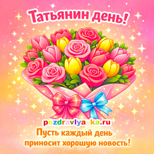 Открытка «Татьянин день» — мультяшные — № 6