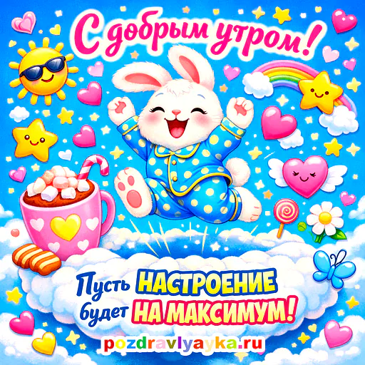 Открытка «Доброе утро» — мультяшные — № 37