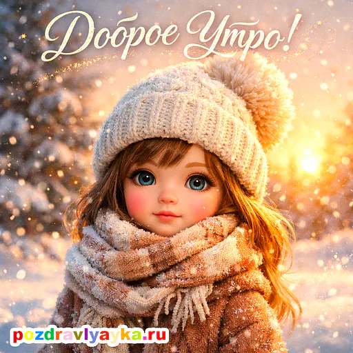 Открытка «Доброе утро» — полуреалистичные — № 1