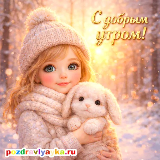 Открытка «Доброе утро» — полуреалистичные — № 7