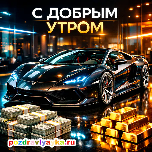 Открытка «Доброе утро» — роскошные — № 3