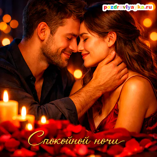 Открытка «Спокойной ночи» — романтические — № 11