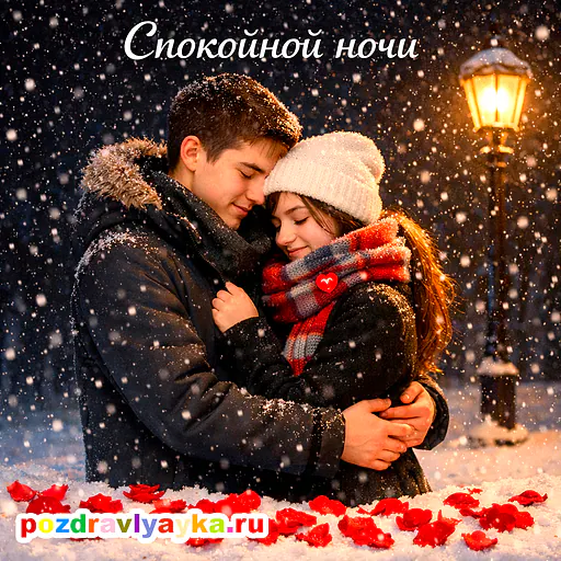 Открытка «Спокойной ночи» — романтические — № 8